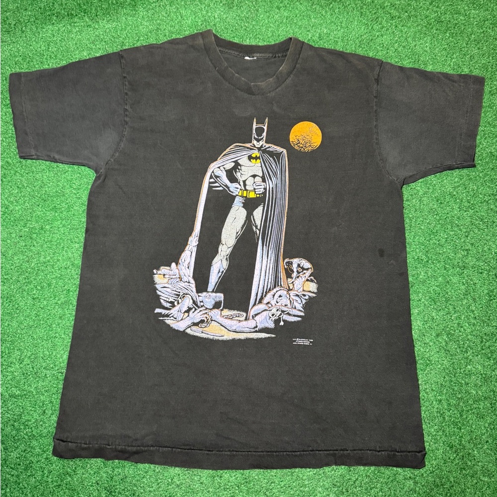 Batman Vintage T Shirt 80s 90s DC Comics Dark Knight XL 22x30 Black Superhero